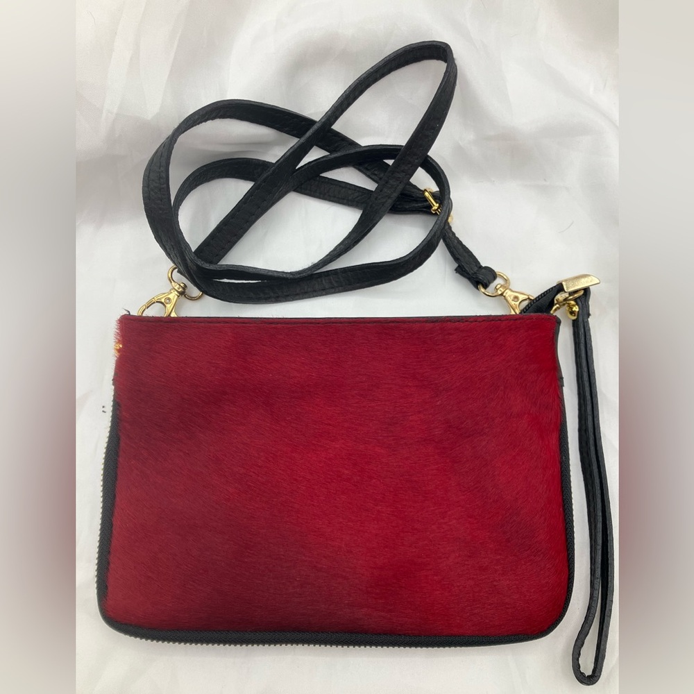 Borse in pelle Red poney hair Genuine leather Black Women's Bag